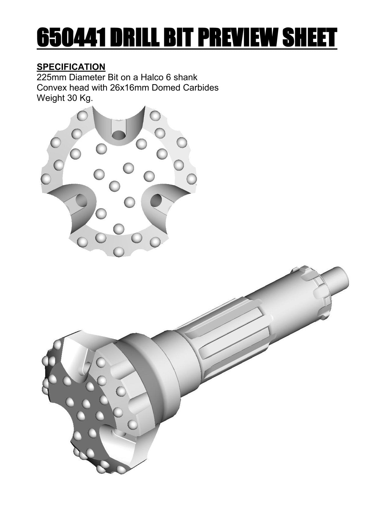 Foret à broches H6 SPIBO