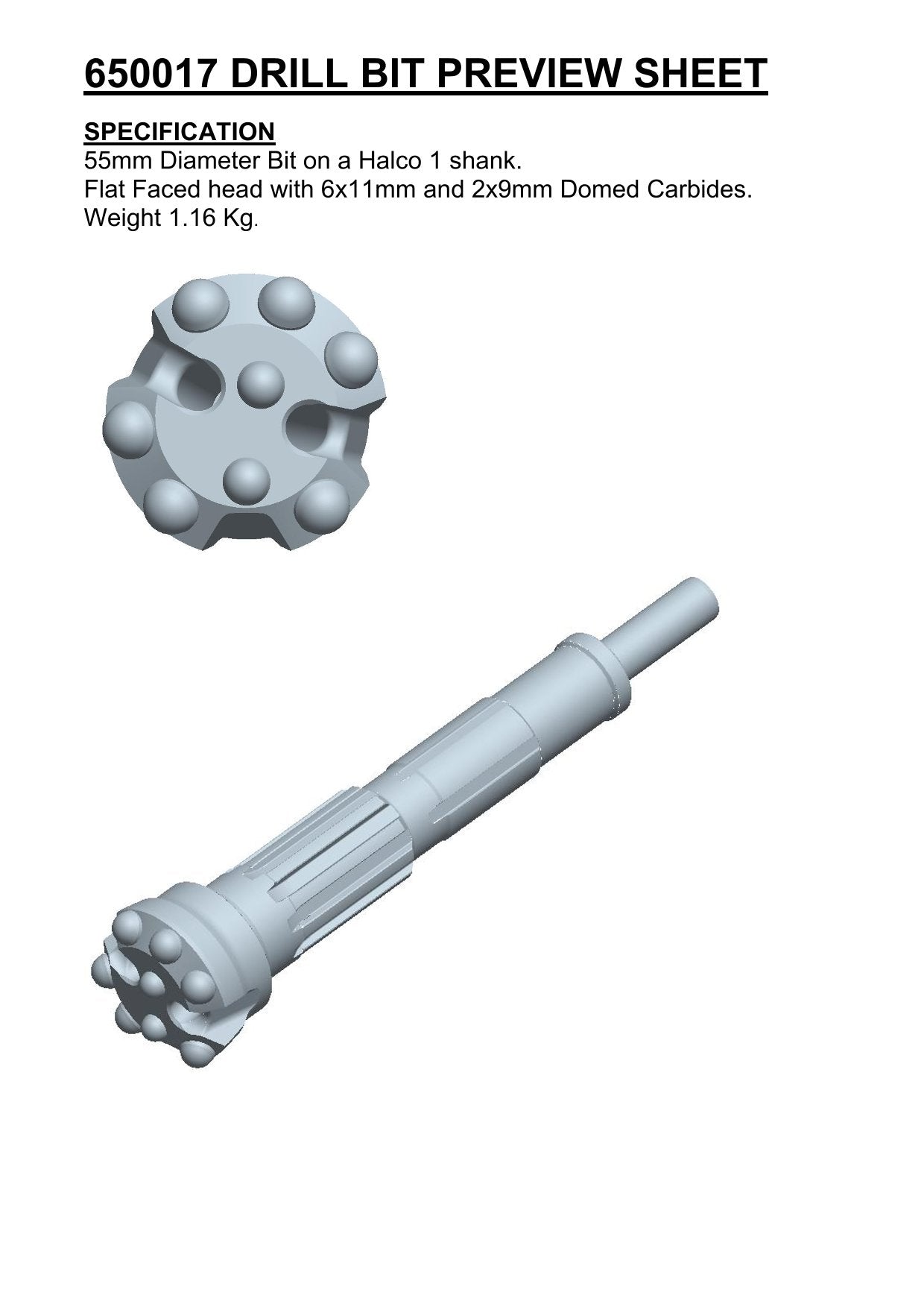 Stiftbohrkrone H1 SPIBO