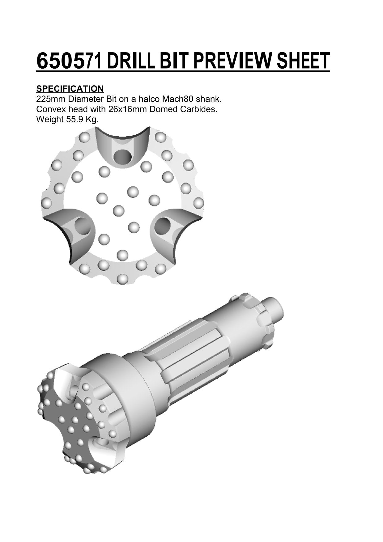 Stiftbohrkrone H8 SPIBO