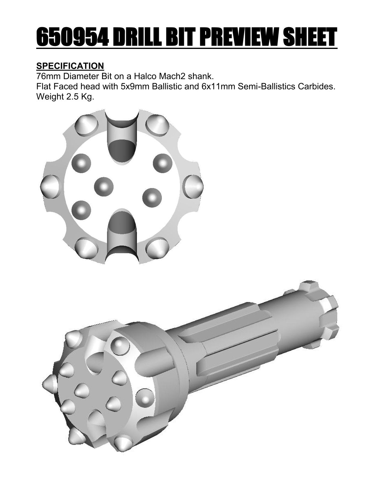 Foret à broches H2 SPIBO