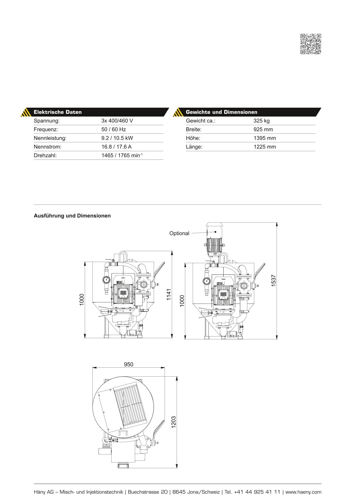 Injektionsanlage Turbomischer HCM300 SPIBO