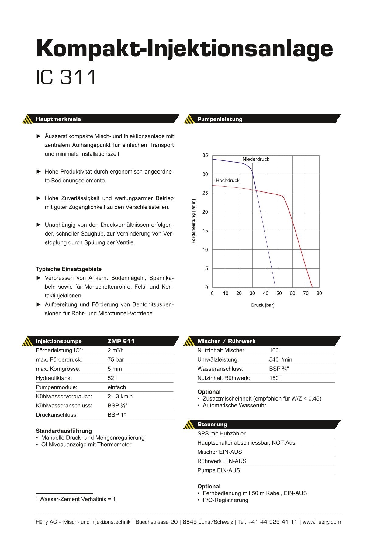 Injektionsanlage Kompakt IC 311 SPIBO